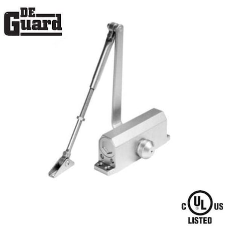 Deguard Hydraulic Door Closer With P.A Bracket Grade1- Satin Nickel (2) DDC1002-SN